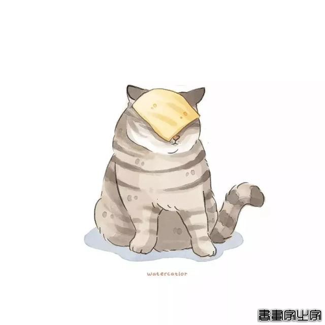 正经“猫片”，笑到喷饭，插画师笔下的猫咪迷惑行为，憨憨的-42.jpg
