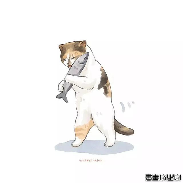 正经“猫片”，笑到喷饭，插画师笔下的猫咪迷惑行为，憨憨的-60.jpg