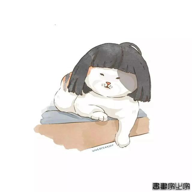 正经“猫片”，笑到喷饭，插画师笔下的猫咪迷惑行为，憨憨的-66.jpg