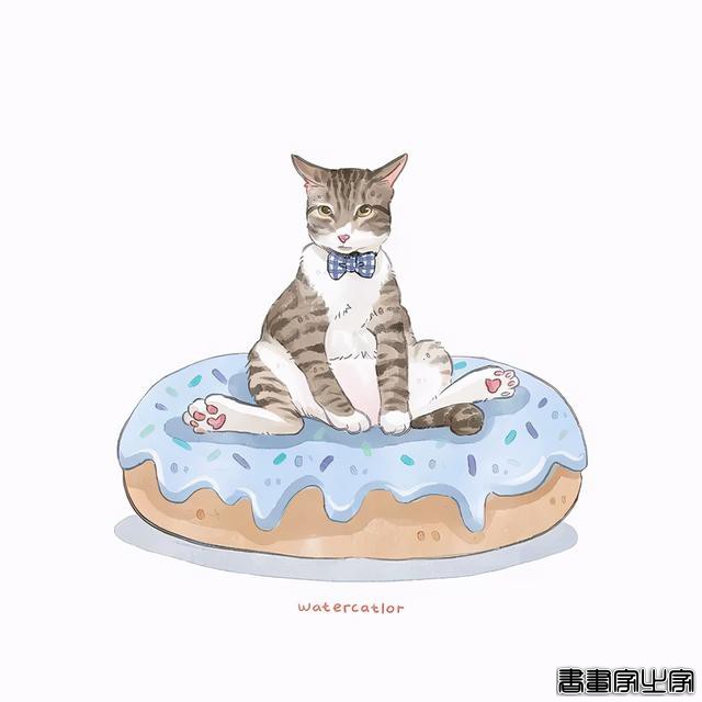 正经“猫片”，笑到喷饭，插画师笔下的猫咪迷惑行为，憨憨的-72.jpg