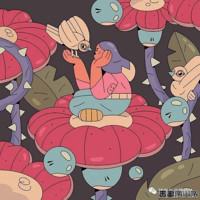 插画丨初学者也能种草的扁平风插画，简约的线条和丰富的色块，每个角色都很出彩-10.jpg