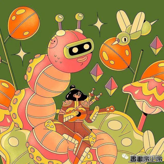 插画丨初学者也能种草的扁平风插画，简约的线条和丰富的色块，每个角色都很出彩-14.jpg