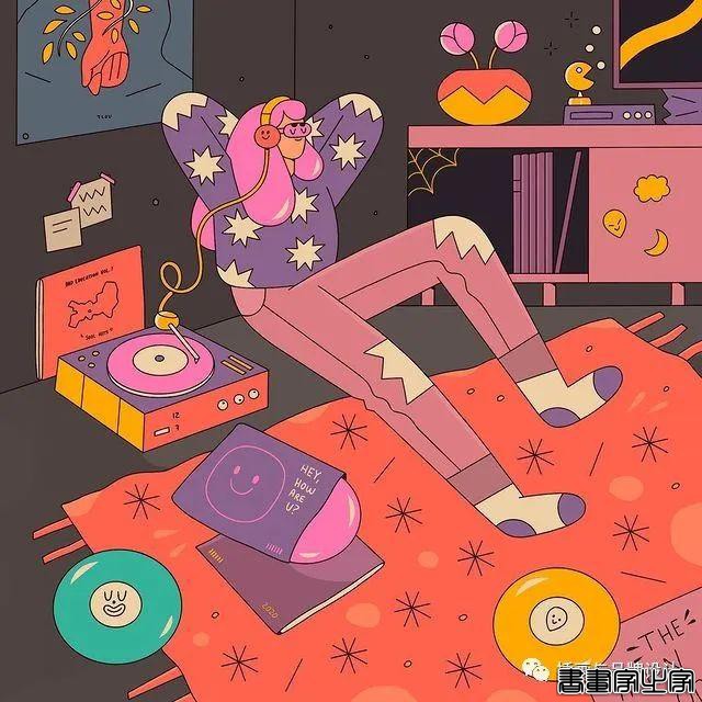 插画丨初学者也能种草的扁平风插画，简约的线条和丰富的色块，每个角色都很出彩-17.jpg
