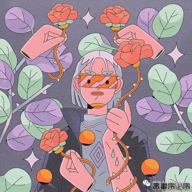 插画丨初学者也能种草的扁平风插画，简约的线条和丰富的色块，每个角色都很出彩-22.jpg