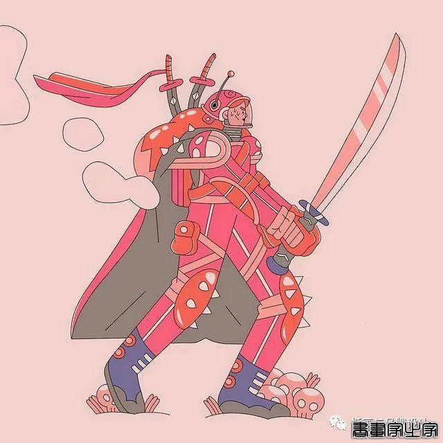 插画丨初学者也能种草的扁平风插画，简约的线条和丰富的色块，每个角色都很出彩-28.jpg