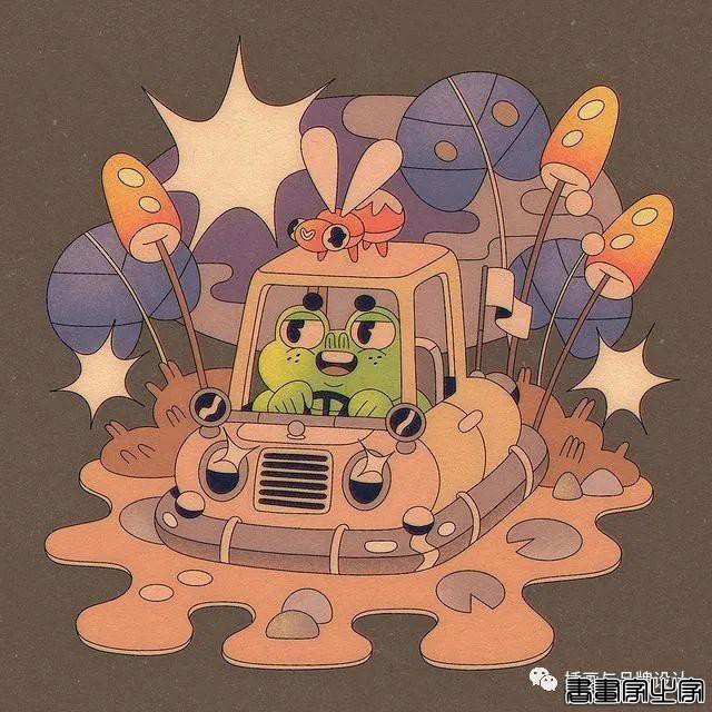 插画丨初学者也能种草的扁平风插画，简约的线条和丰富的色块，每个角色都很出彩-37.jpg