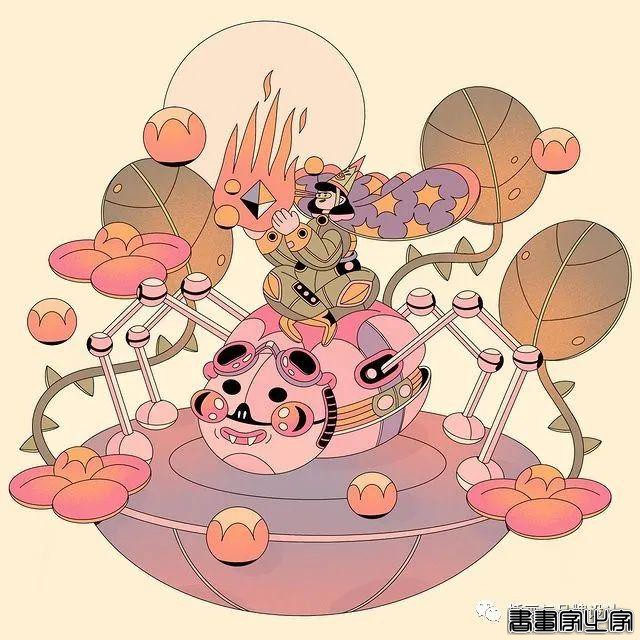 插画丨初学者也能种草的扁平风插画，简约的线条和丰富的色块，每个角色都很出彩-35.jpg