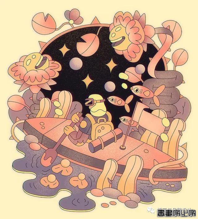 插画丨初学者也能种草的扁平风插画，简约的线条和丰富的色块，每个角色都很出彩-36.jpg