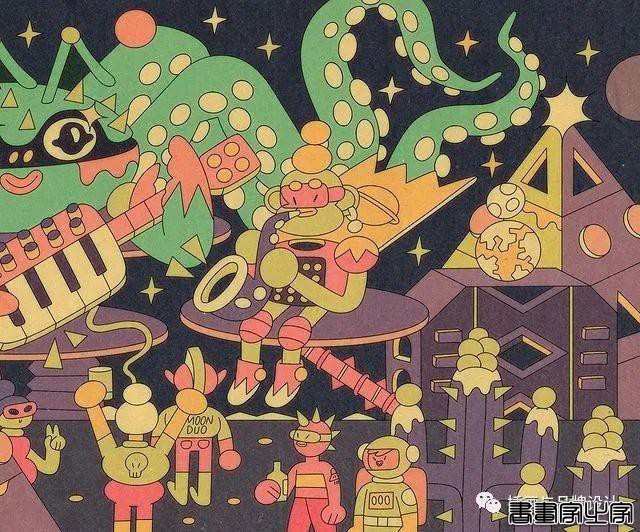 插画丨初学者也能种草的扁平风插画，简约的线条和丰富的色块，每个角色都很出彩-45.jpg