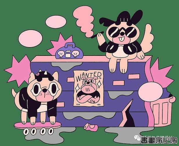 插画丨初学者也能种草的扁平风插画，简约的线条和丰富的色块，每个角色都很出彩-43.jpg