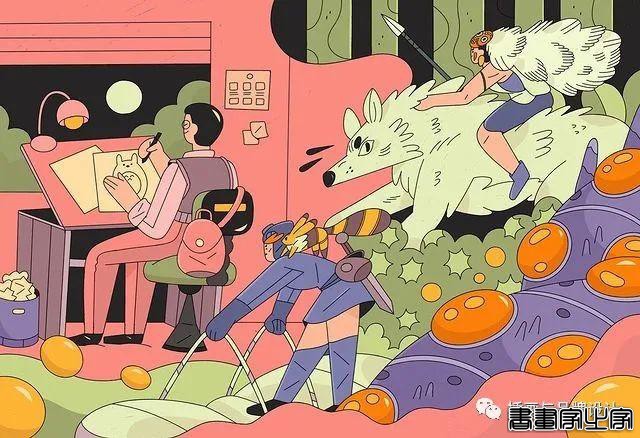 插画丨初学者也能种草的扁平风插画，简约的线条和丰富的色块，每个角色都很出彩-49.jpg