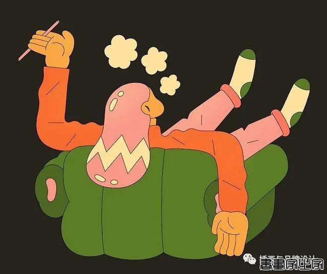 插画丨初学者也能种草的扁平风插画，简约的线条和丰富的色块，每个角色都很出彩-47.jpg