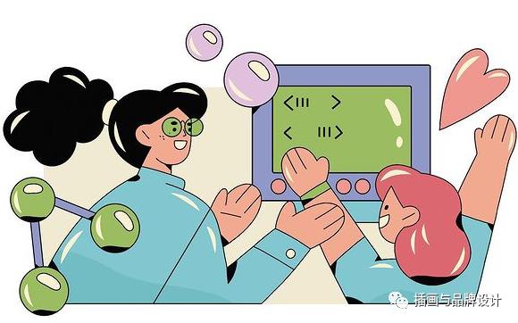 插画丨初学者也能种草的扁平风插画，简约的线条和丰富的色块，每个角色都很出彩-57.jpg