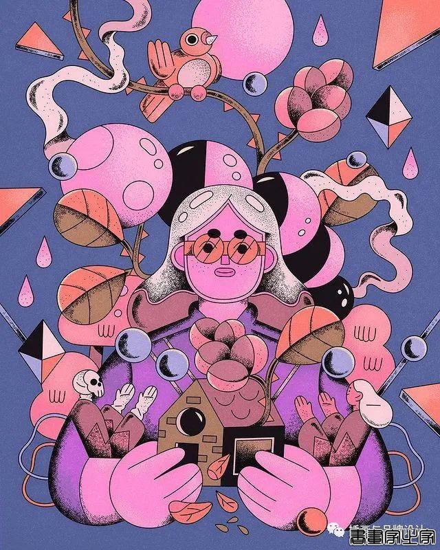 插画丨初学者也能种草的扁平风插画，简约的线条和丰富的色块，每个角色都很出彩-58.jpg
