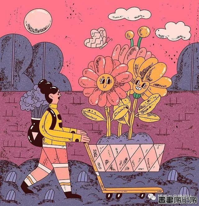 插画丨初学者也能种草的扁平风插画，简约的线条和丰富的色块，每个角色都很出彩-60.jpg
