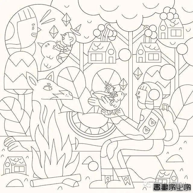 插画丨初学者也能种草的扁平风插画，简约的线条和丰富的色块，每个角色都很出彩-64.jpg