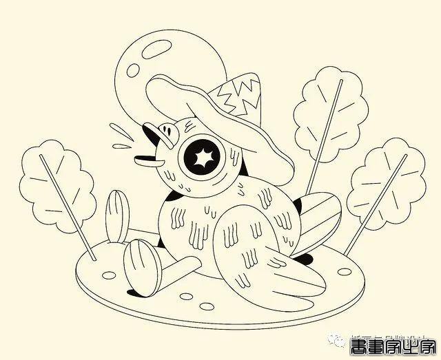 插画丨初学者也能种草的扁平风插画，简约的线条和丰富的色块，每个角色都很出彩-66.jpg