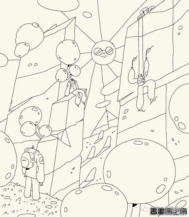 插画丨初学者也能种草的扁平风插画，简约的线条和丰富的色块，每个角色都很出彩-72.jpg