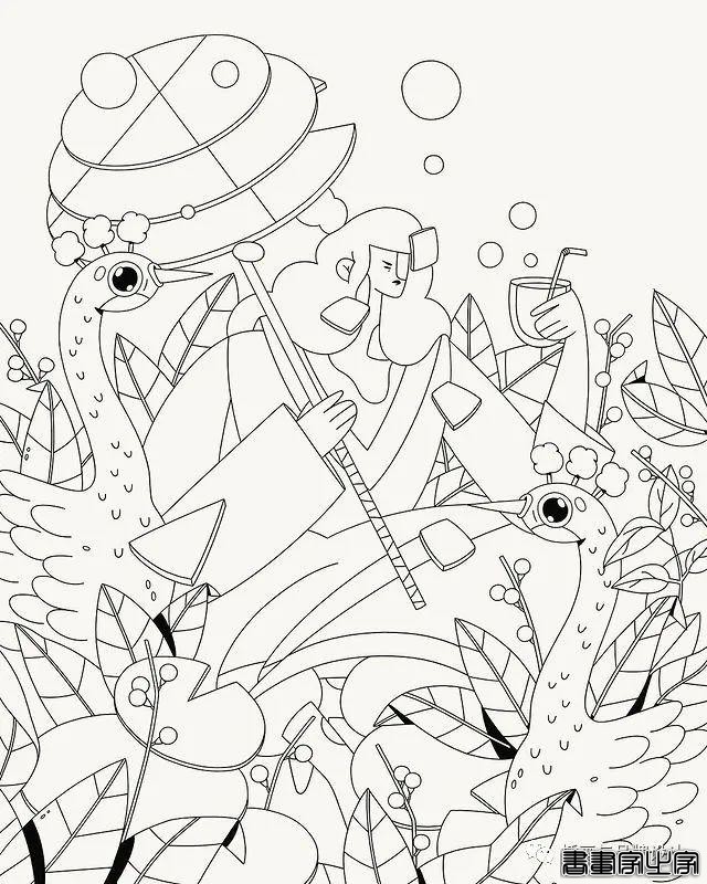 插画丨初学者也能种草的扁平风插画，简约的线条和丰富的色块，每个角色都很出彩-76.jpg