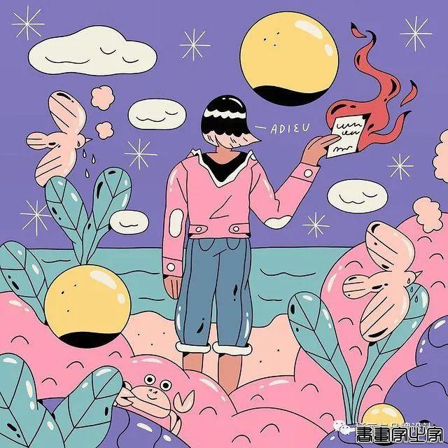 插画丨初学者也能种草的扁平风插画，简约的线条和丰富的色块，每个角色都很出彩-79.jpg