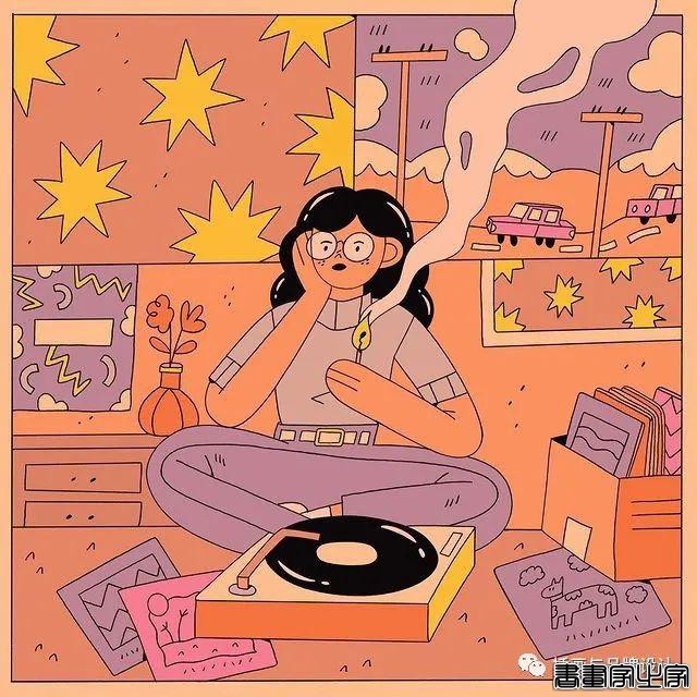 插画丨初学者也能种草的扁平风插画，简约的线条和丰富的色块，每个角色都很出彩-81.jpg
