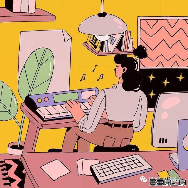 插画丨初学者也能种草的扁平风插画，简约的线条和丰富的色块，每个角色都很出彩-80.jpg