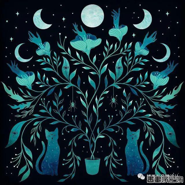 插画丨百变魔法大师，她将黑色夜空点缀出五彩斑斓的美-4.jpg