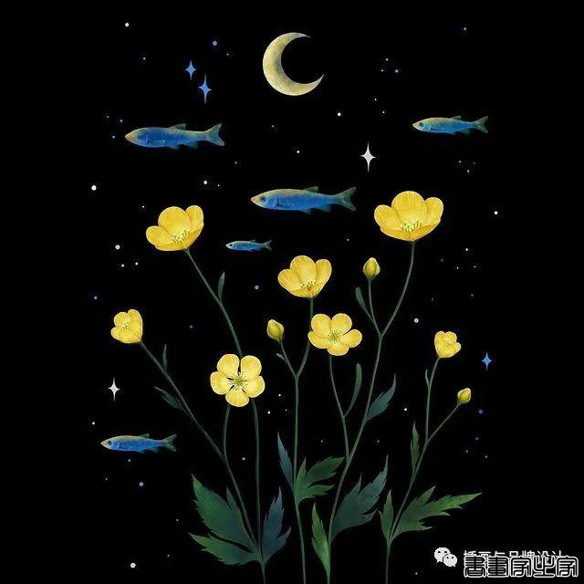 插画丨百变魔法大师，她将黑色夜空点缀出五彩斑斓的美-24.jpg