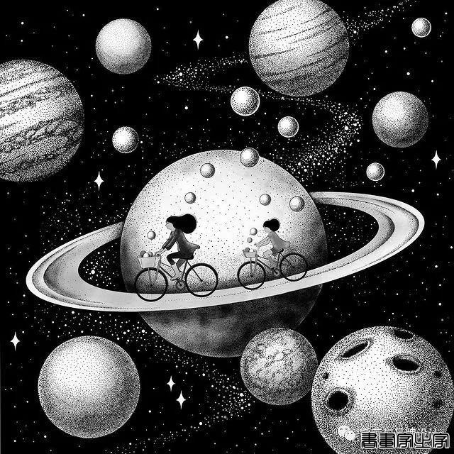 插画丨百变魔法大师，她将黑色夜空点缀出五彩斑斓的美-46.jpg