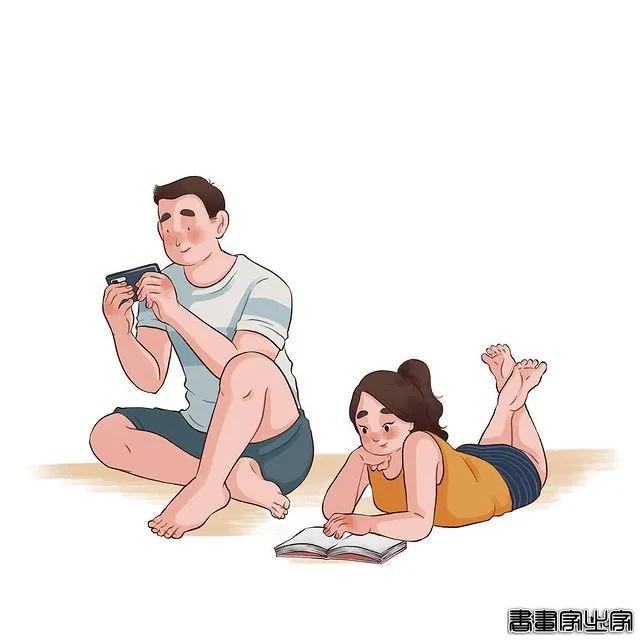 单身慎看，插画师曝光与男友的日常，引20万网友围观，好羞涩-5.jpg