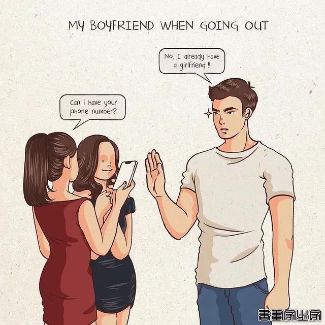 单身慎看，插画师曝光与男友的日常，引20万网友围观，好羞涩-8.jpg