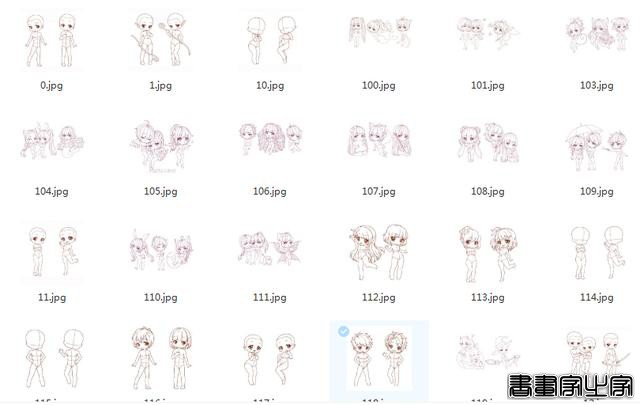 Q版风格的插画突然间就火起来了：2600套Q版精品线稿真漂亮-6.jpg