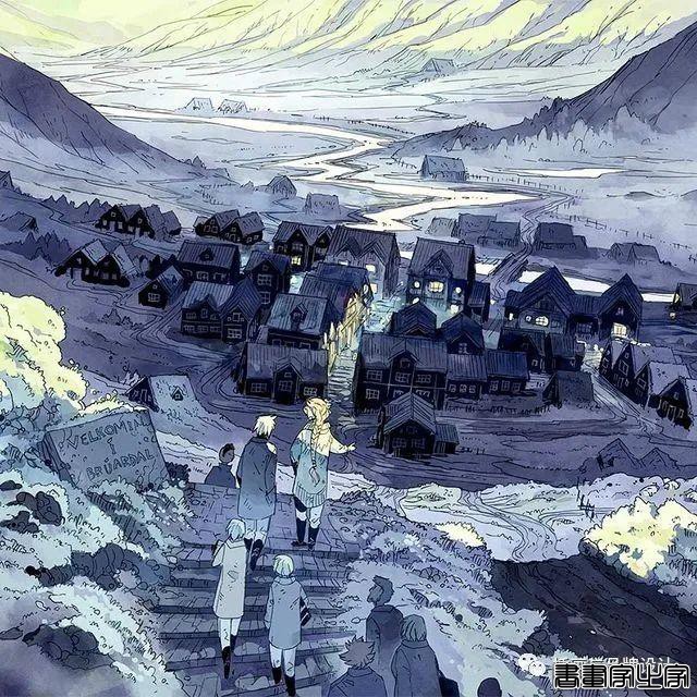插画丨带你走进一个奇幻世界，清透干净的水彩画风像是蒙了纱的“神女”-6.jpg
