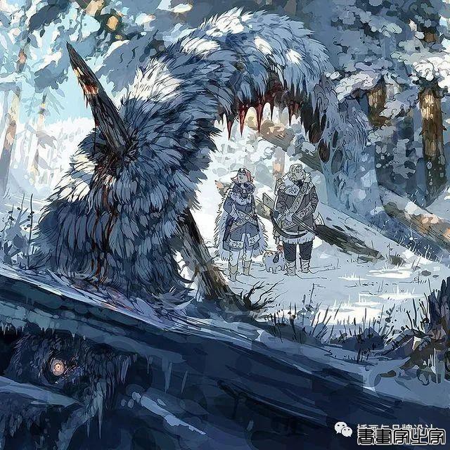插画丨带你走进一个奇幻世界，清透干净的水彩画风像是蒙了纱的“神女”-8.jpg