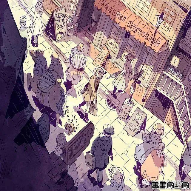 插画丨带你走进一个奇幻世界，清透干净的水彩画风像是蒙了纱的“神女”-17.jpg