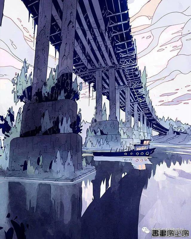插画丨带你走进一个奇幻世界，清透干净的水彩画风像是蒙了纱的“神女”-22.jpg