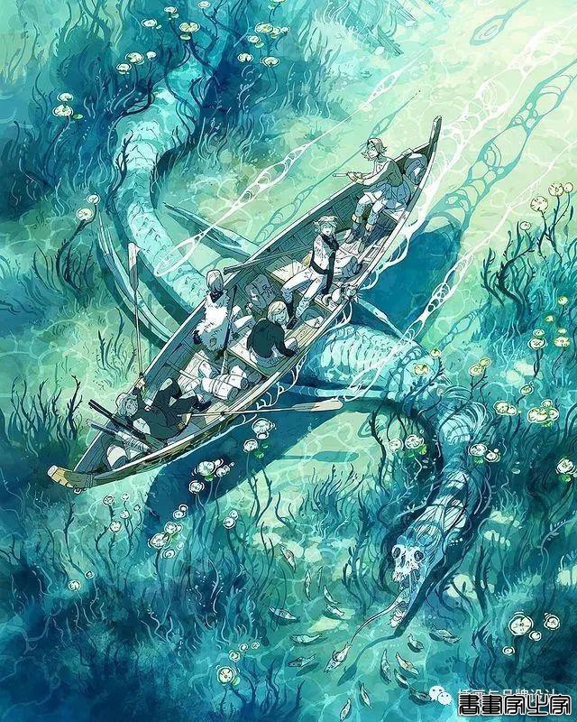 插画丨带你走进一个奇幻世界，清透干净的水彩画风像是蒙了纱的“神女”-26.jpg