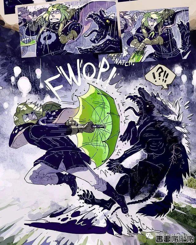 插画丨带你走进一个奇幻世界，清透干净的水彩画风像是蒙了纱的“神女”-34.jpg