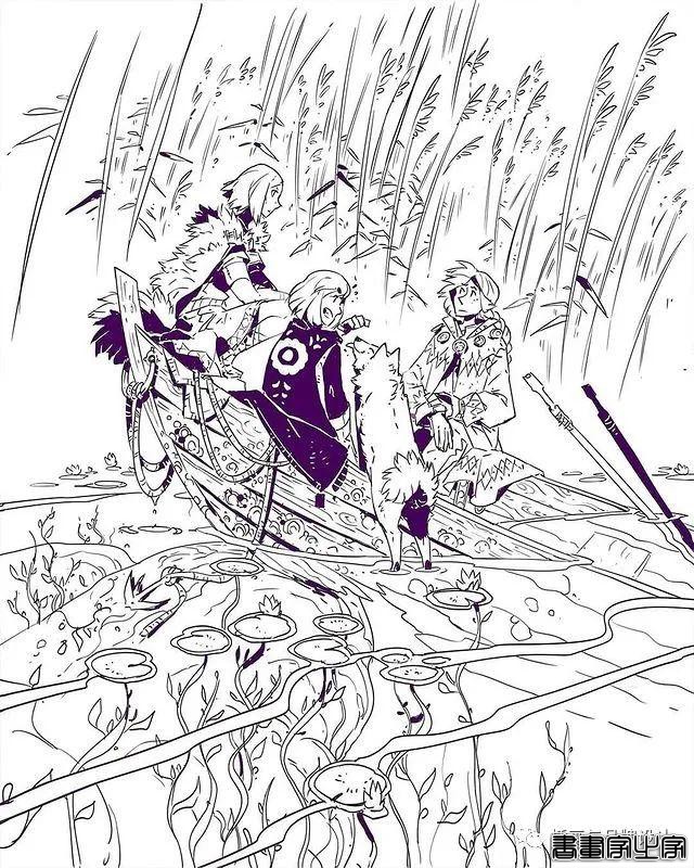 插画丨带你走进一个奇幻世界，清透干净的水彩画风像是蒙了纱的“神女”-60.jpg