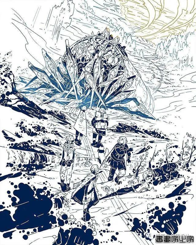 插画丨带你走进一个奇幻世界，清透干净的水彩画风像是蒙了纱的“神女”-66.jpg