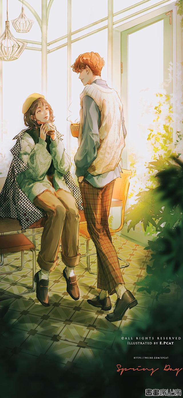 绝美浪漫的光影插画壁纸，青春的美好-16.jpg