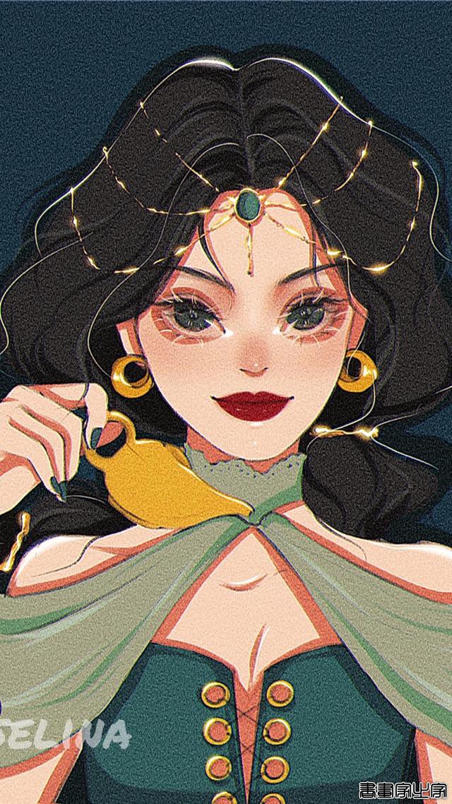 一组好看的迪士尼公主插画壁纸-10.jpg