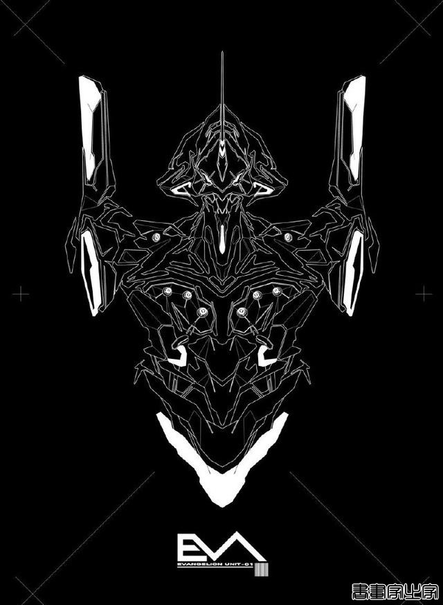 力天使、初号机、杰刚线稿插画，大家喜欢哪张？-4.jpg