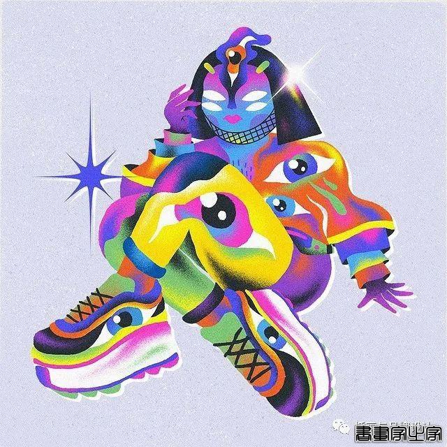 插画丨色彩斑斓的“小怪兽”插图，极具趣味的超现实主义装饰风-5.jpg