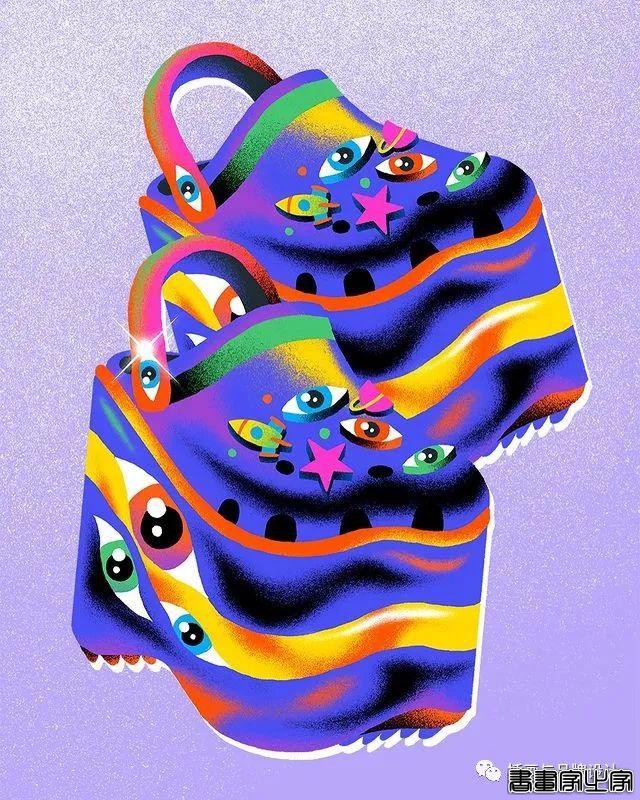 插画丨色彩斑斓的“小怪兽”插图，极具趣味的超现实主义装饰风-7.jpg