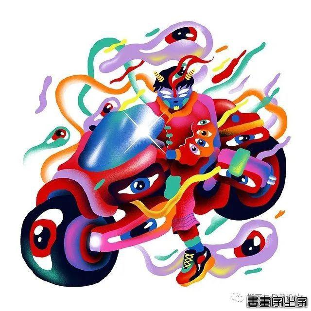 插画丨色彩斑斓的“小怪兽”插图，极具趣味的超现实主义装饰风-8.jpg
