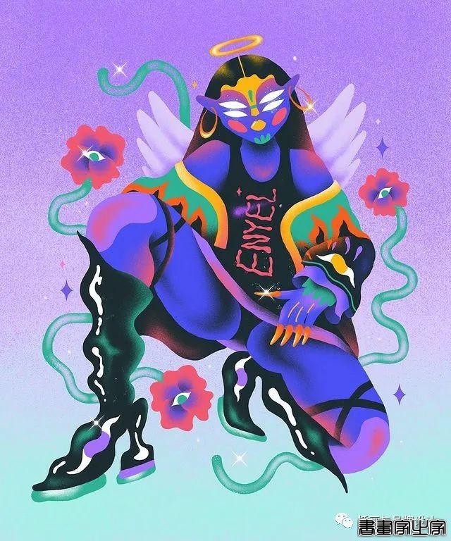 插画丨色彩斑斓的“小怪兽”插图，极具趣味的超现实主义装饰风-13.jpg