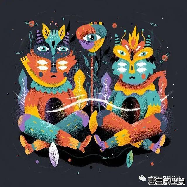 插画丨色彩斑斓的“小怪兽”插图，极具趣味的超现实主义装饰风-20.jpg