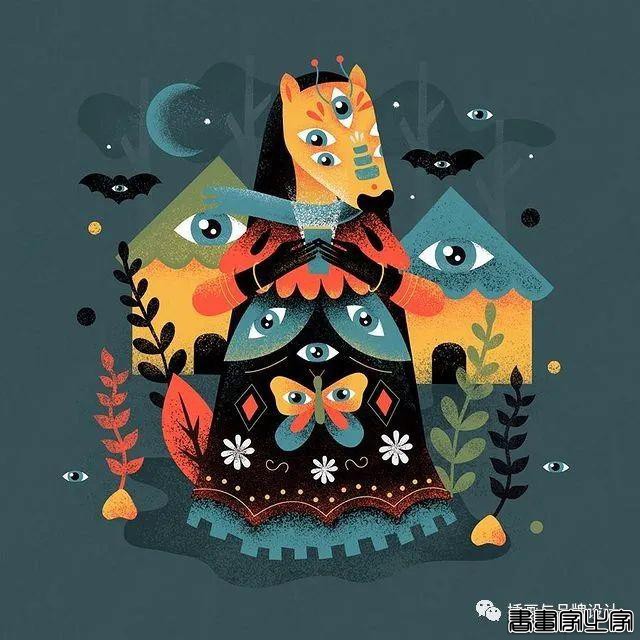 插画丨色彩斑斓的“小怪兽”插图，极具趣味的超现实主义装饰风-29.jpg