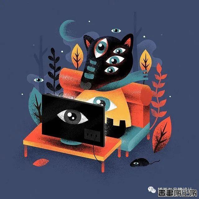 插画丨色彩斑斓的“小怪兽”插图，极具趣味的超现实主义装饰风-27.jpg